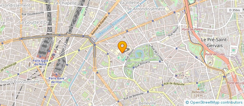 localisation de l'entreprise LYCEE GENERAL ET TECHNOLOGIQUE HENRI BERGSON  PARIS