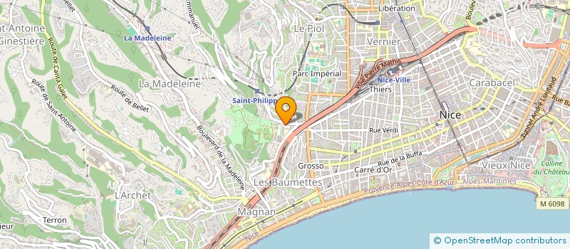 localisation de l'entreprise LYCEE GENERAL ET TECHNOLOGIQUE HONORE D'ESTIENNE D'ORVES à NICE