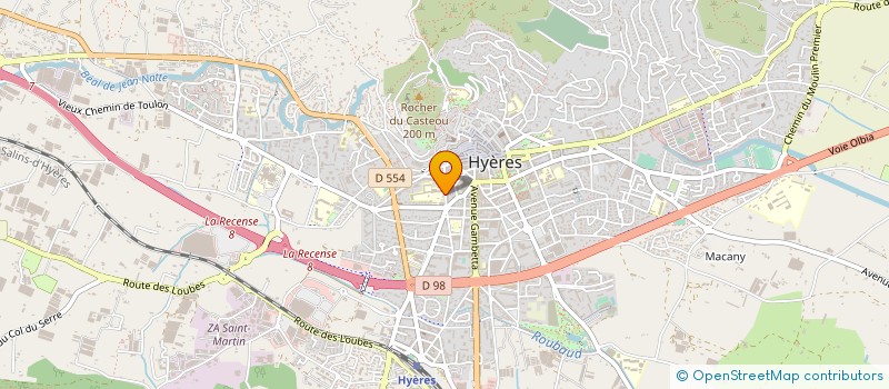 localisation de l'entreprise LYCEE GENERAL ET TECHNOLOGIQUE JEAN AICARD à HYERES