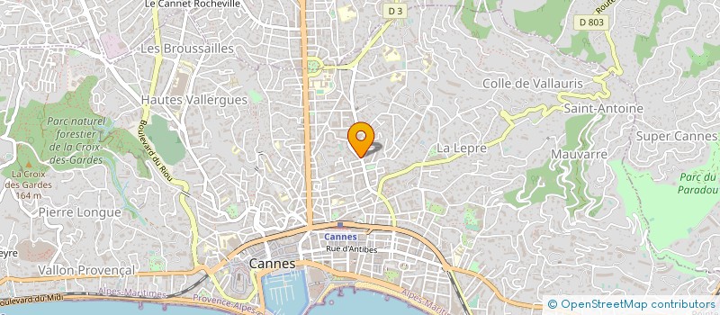 localisation de l'entreprise LYCEE GENERAL ET TECHNOLOGIQUE JULES FERRY à CANNES