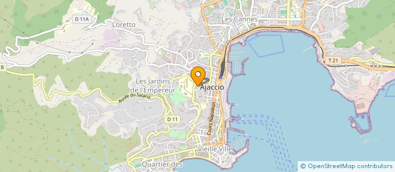 localisation de l'entreprise LYCEE GENERAL ET TECHNOLOGIQUE LAETITIA BONAPARTE à AJACCIO