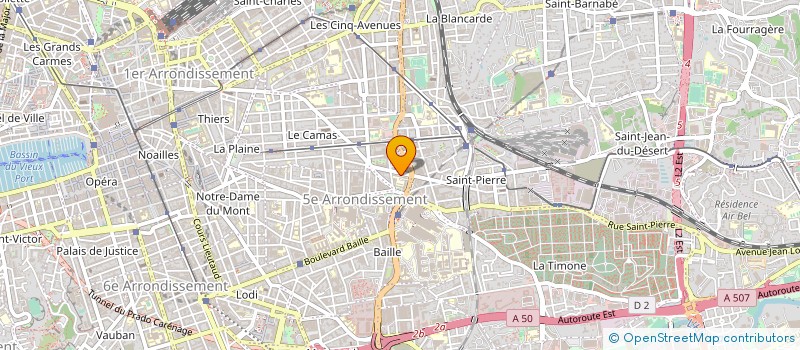 localisation de l'entreprise LYCEE GENERAL ET TECHNOLOGIQUE MARIE CURIE à MARSEILLE