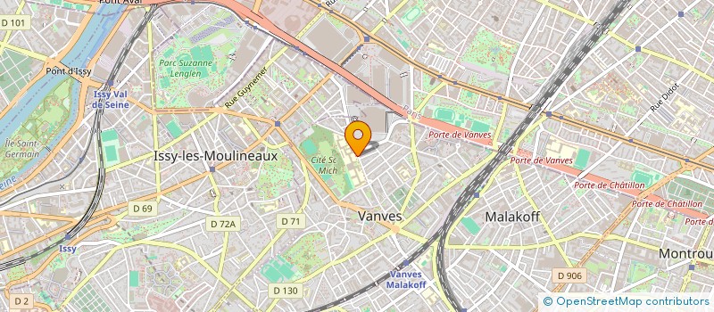 localisation de l'entreprise LYCEE GENERAL ET TECHNOLOGIQUE MICHELET  VANVES