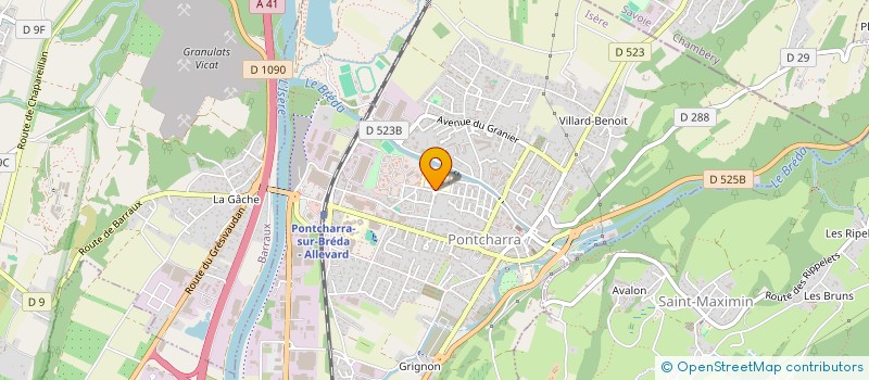 localisation de l'entreprise LYCEE GENERAL ET TECHNOLOGIQUE PIERRE DU TERRAIL  PONTCHARRA