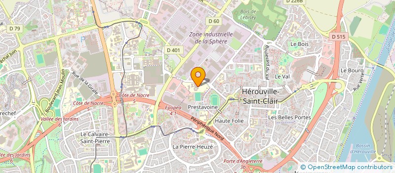 localisation de l'entreprise LYCEE GENERAL ET TECHNOLOGIQUE SALVADOR ALLENDE à HEROUVILLE-SAINT-CLAIR
