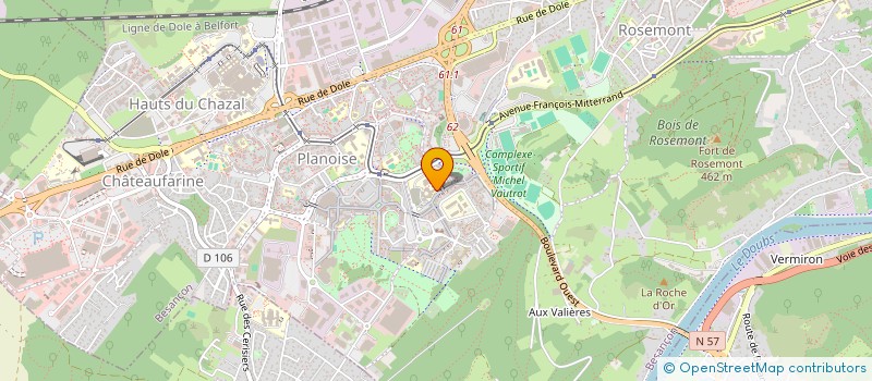 localisation de l'entreprise LYCEE GENERAL ET TECHNOLOGIQUE V HUGO à BESANCON