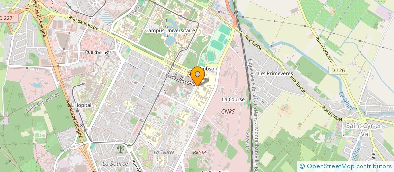 localisation de l'entreprise LYCEE GENERAL ET TECHNOLOGIQUE VOLTAIRE à ORLEANS