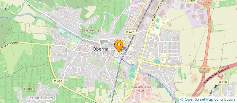 localisation de l'entreprise LYCEE GENERAL FREPPEL  OBERNAI