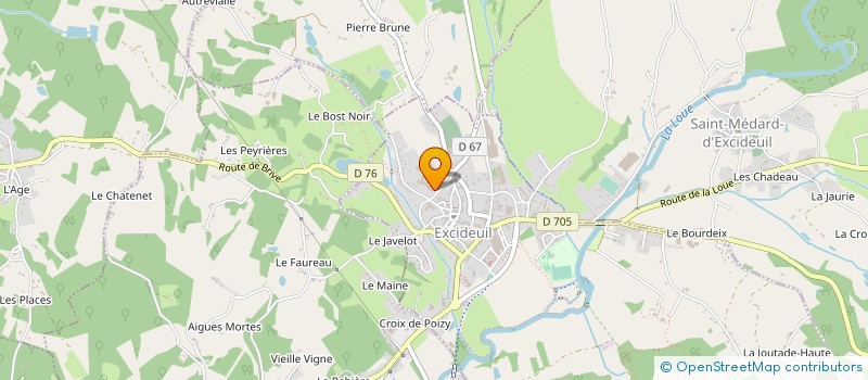 localisation de l'entreprise LYCEE GENERAL GIRAUT DE BORNEIL à EXCIDEUIL