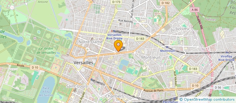 localisation de l'entreprise LYCEE GENERAL HOCHE à VERSAILLES