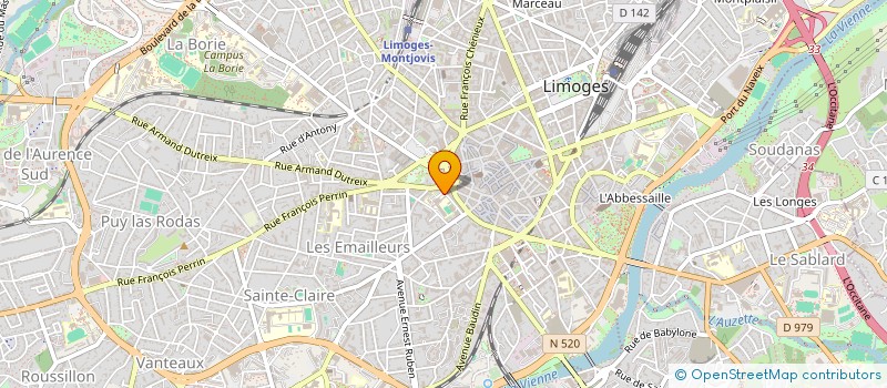 localisation de l'entreprise LYCEE GENERAL LEONARD LIMOSIN à LIMOGES
