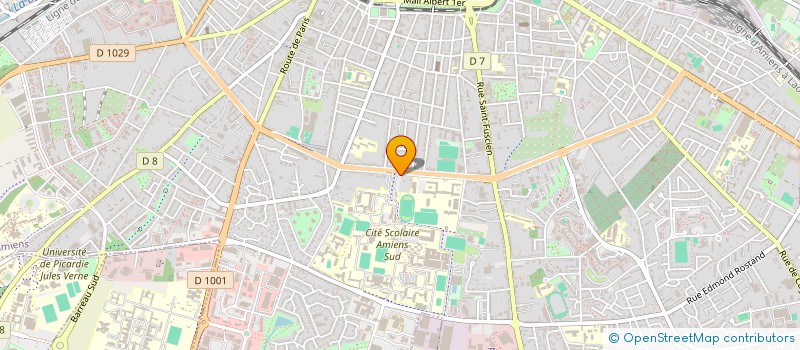localisation de l'entreprise LYCEE GENERAL LOUIS THUILLIER  AMIENS