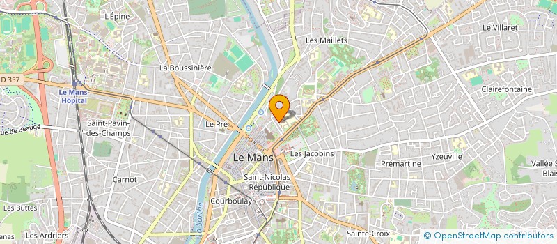 localisation de l'entreprise LYCEE GENERAL MONTESQUIEU  LE MANS