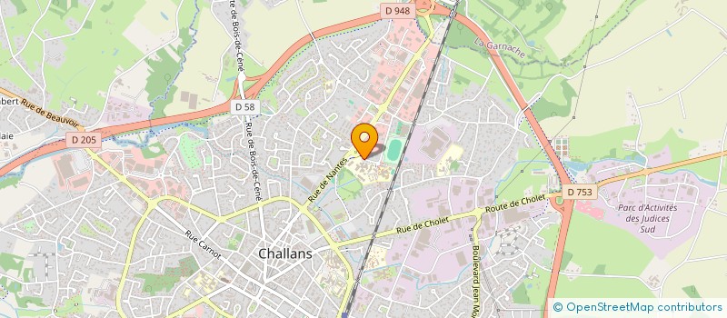 localisation de l'entreprise LYCEE GENERAL TECHNO FRANCOIS TRUFFAUT à CHALLANS