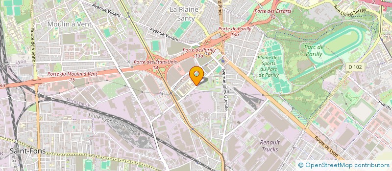 localisation de l'entreprise LYCEE GENERAL TECHNO MARCEL SEMBAT  VENISSIEUX