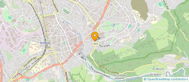 localisation de l'entreprise LYCEE GENERAL TECHNOL JEAN MONNET  SAINT-ETIENNE