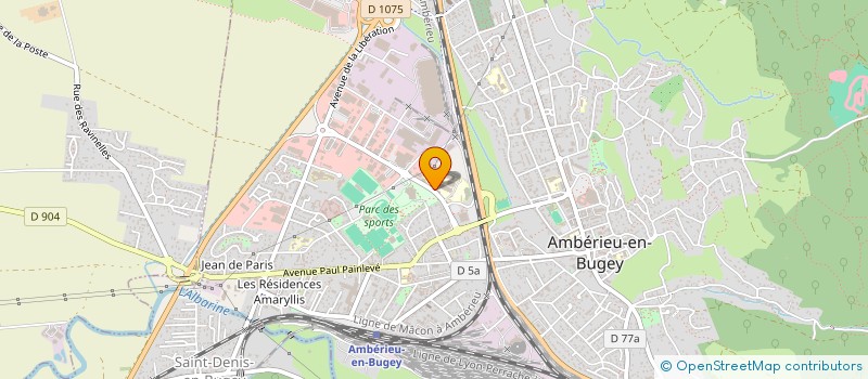localisation de l'entreprise LYCEE GENERAL TECHNOLO PLAINE DE L AIN à AMBERIEU-EN-BUGEY