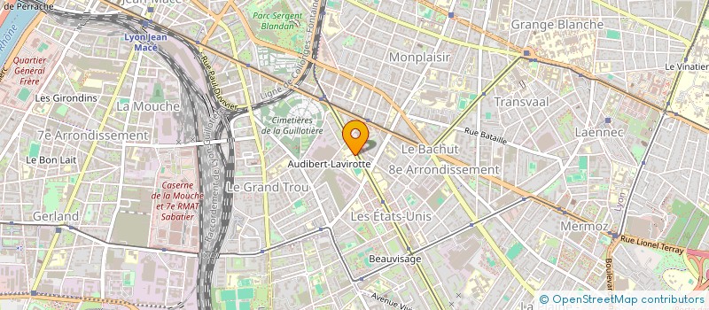 localisation de l'entreprise LYCEE GENERAL TECHNOLOG A.& L.LUMIERE à LYON