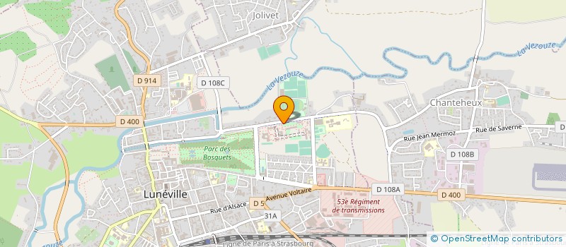 localisation de l'entreprise LYCEE GENERAL TECHNOLOGIQ ERNEST BICHAT à LUNEVILLE