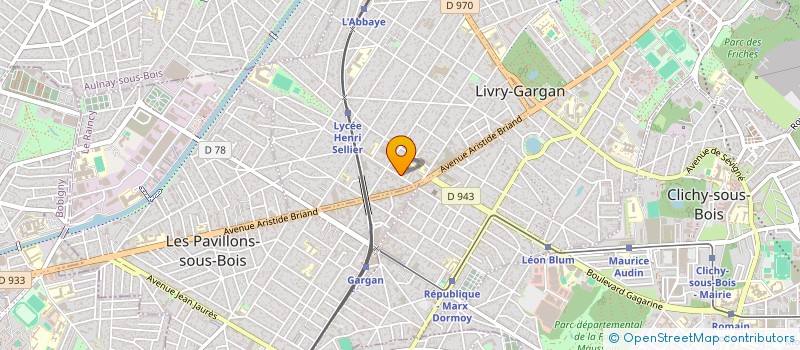 localisation de l'entreprise LYCEE GENERAL&TECHNOLOGIQUE A BOULLOCHE  LIVRY-GARGAN