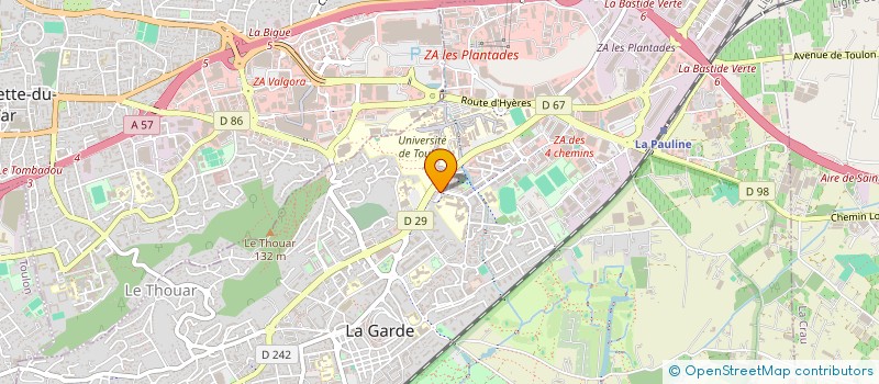 localisation de l'entreprise LYCEE GENERAL TECHNOLOGIQUE DU COUDON à LA GARDE