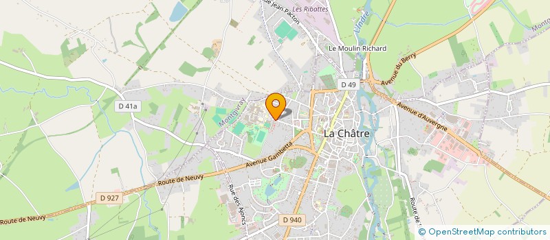 localisation de l'entreprise LYCEE GENERAL TECHNOLOGIQUE GEORGE SAND à LA CHATRE