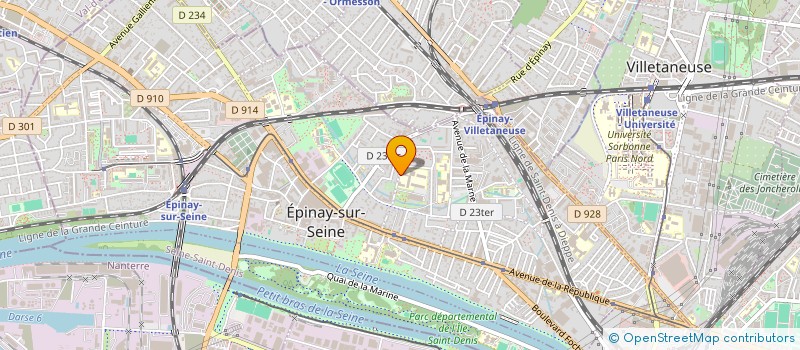 localisation de l'entreprise LYCEE GENERAL & TECHNOLOGIQUE J FEYDER à EPINAY-SUR-SEINE