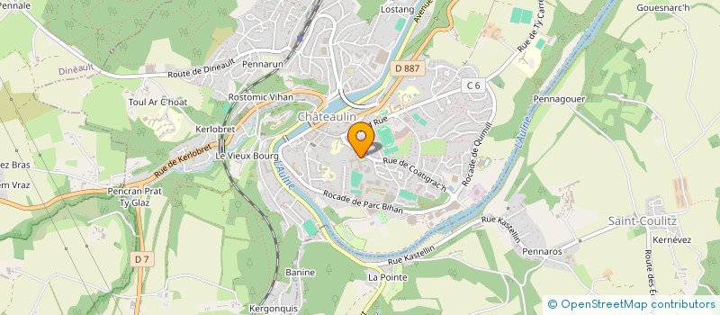 localisation de l'entreprise LYCEE GENERAL TECHNOLOGIQUE JEAN MOULIN à CHATEAULIN