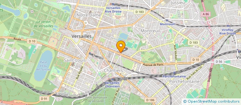 localisation de l'entreprise LYCEE GENERAL TECHNOLOGIQUE LE BRUYERE à VERSAILLES