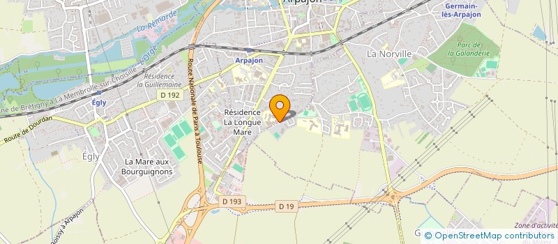 localisation de l'entreprise LYCEE GENERAL TECHNOLOGIQUE RENE CASSIN  ARPAJON