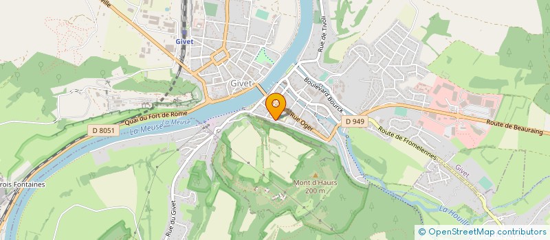 localisation de l'entreprise LYCEE GENERAL VAUBAN  GIVET