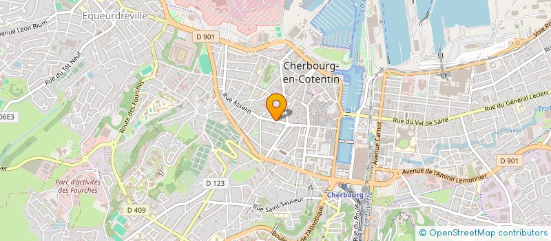 localisation de l'entreprise LYCEE GENERAL VICTOR GRIGNARD  CHERBOURG-EN-COTENTIN