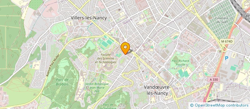 localisation de l'entreprise LYCEE GENRAL ET TECHNO JACQUES CALLOT à VANDŒUVRE-LES-NANCY