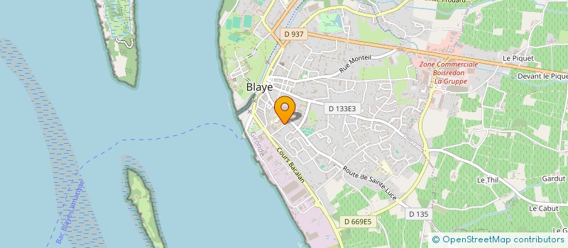 localisation de l'entreprise LYCEE GLE ET TECHNOLOGIQUE JAUFRE RUDEL à BLAYE