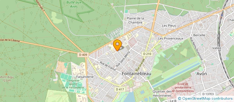 localisation de l'entreprise LYCEE INTERNATIONAL FRANCOIS 1ER à FONTAINEBLEAU