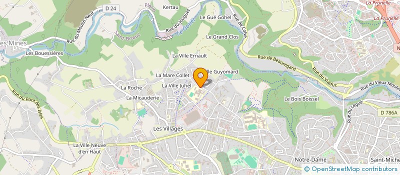 localisation de l'entreprise LYCEE JEAN MOULIN EN ACTION à SAINT-BRIEUC