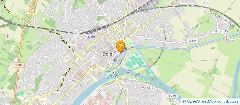 localisation de l'entreprise LYCEE PASTEUR MONT ROLAND à DOLE