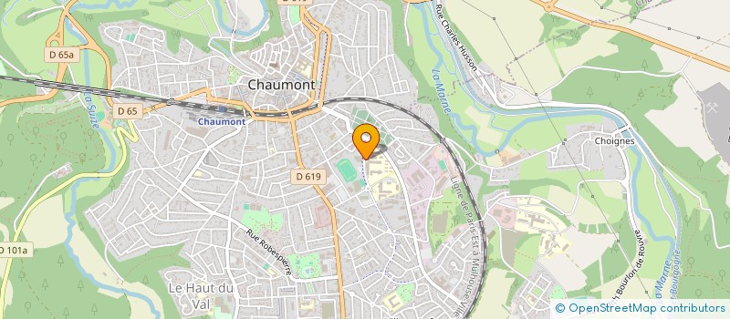 localisation de l'entreprise LYCEE POLYVALENT à CHAUMONT