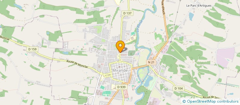 localisation de l'entreprise LYCEE POLYVALENT ALAIN FOURNIER  MIRANDE