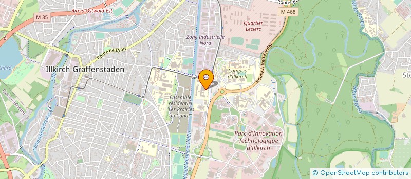 localisation de l'entreprise LYCEE POLYVALENT ALEXANDRE DUMAS - LYCEE DES METIERS, ECOLE DHOTELLERIE ET DE TOURISME  ILLKIRCH-GRAFFENSTADEN