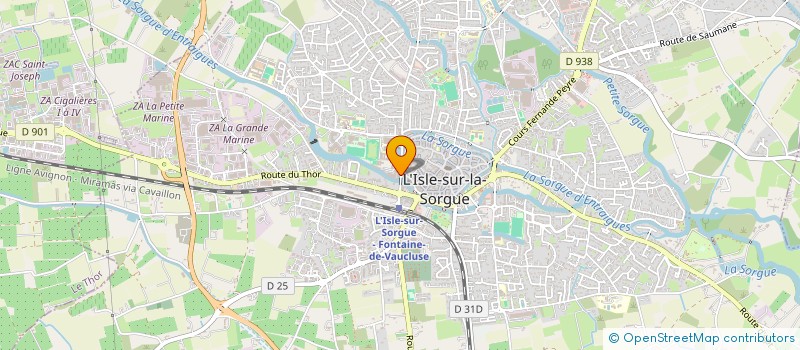 localisation de l'entreprise LYCEE POLYVALENT ALPHONSE BENOIT à L'ISLE-SUR-LA-SORGUE