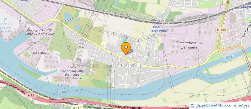 localisation de l'entreprise LYCEE POLYVALENT ANTOINE LAVOISIER  PORCHEVILLE