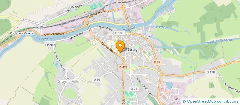 localisation de l'entreprise LYCEE POLYVALENT AUGUSTIN COURNOT  GRAY