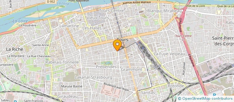 localisation de l'entreprise LYCEE POLYVALENT BALZAC  TOURS