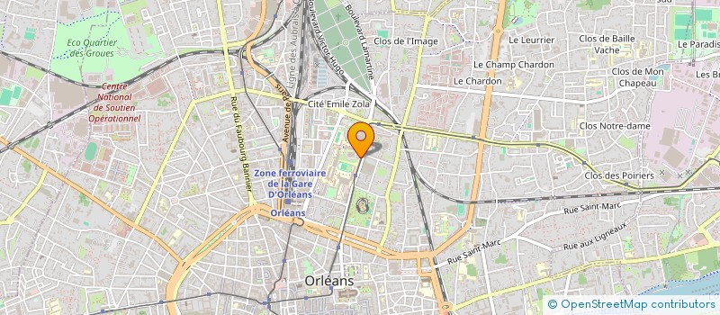 localisation de l'entreprise LYCEE POLYVALENT BENJAMIN FRANKLIN à ORLEANS