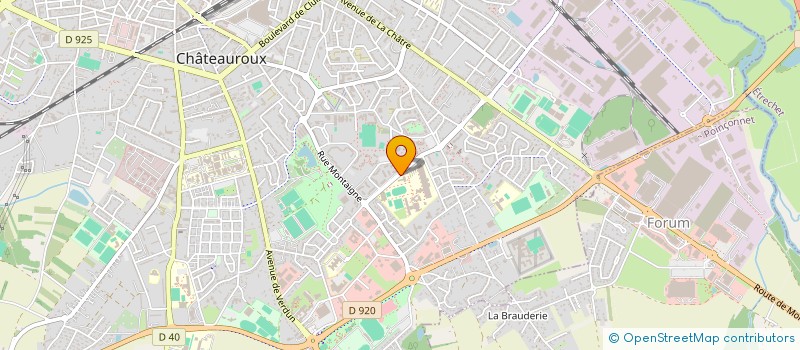 localisation de l'entreprise LYCEE POLYVALENT BLAISE PASCAL à CHATEAUROUX