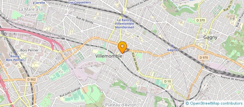 localisation de l'entreprise LYCEE POLYVALENT BLAISE PASCAL à VILLEMOMBLE