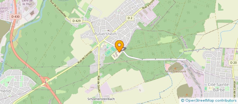 localisation de l'entreprise LYCEE POLYVALENT C. DE GAULLE - LYCEE DES METIERS DE LA MECANIQUE, DE LELECTRICITE ET DE LA MAINTENANCE  PULVERSHEIM