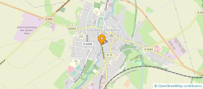 localisation de l'entreprise LYCEE POLYVALENT CAMILLE DESMOULINS à LE CATEAU-CAMBRESIS