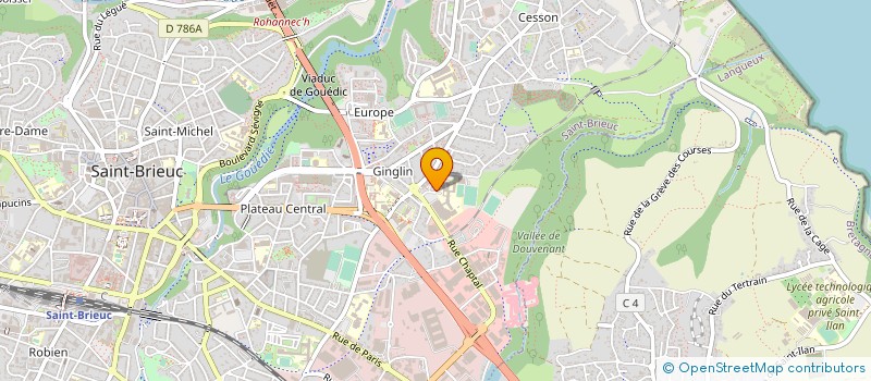 localisation de l'entreprise LYCEE POLYVALENT CHAPTAL à SAINT-BRIEUC